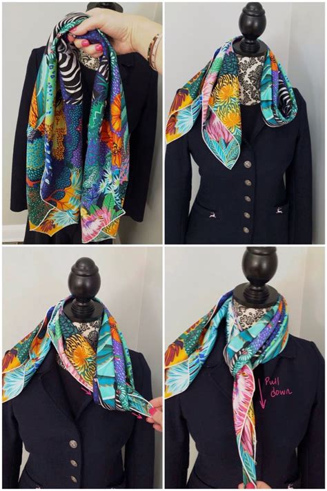 tying hermes scarf to bag|Hermes scarf tying guide pdf.